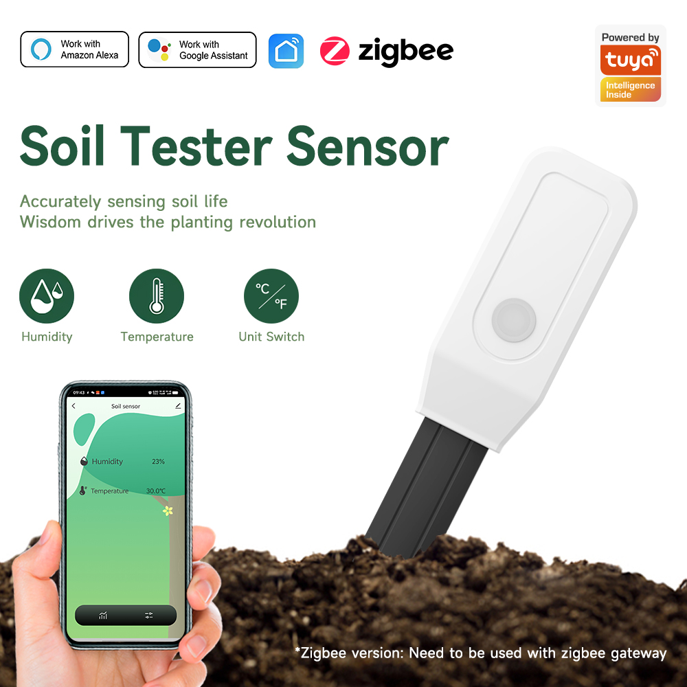 Smart Garden Moisture Sensor - 스마트 토양 테스터 센서, 지그비 3.0