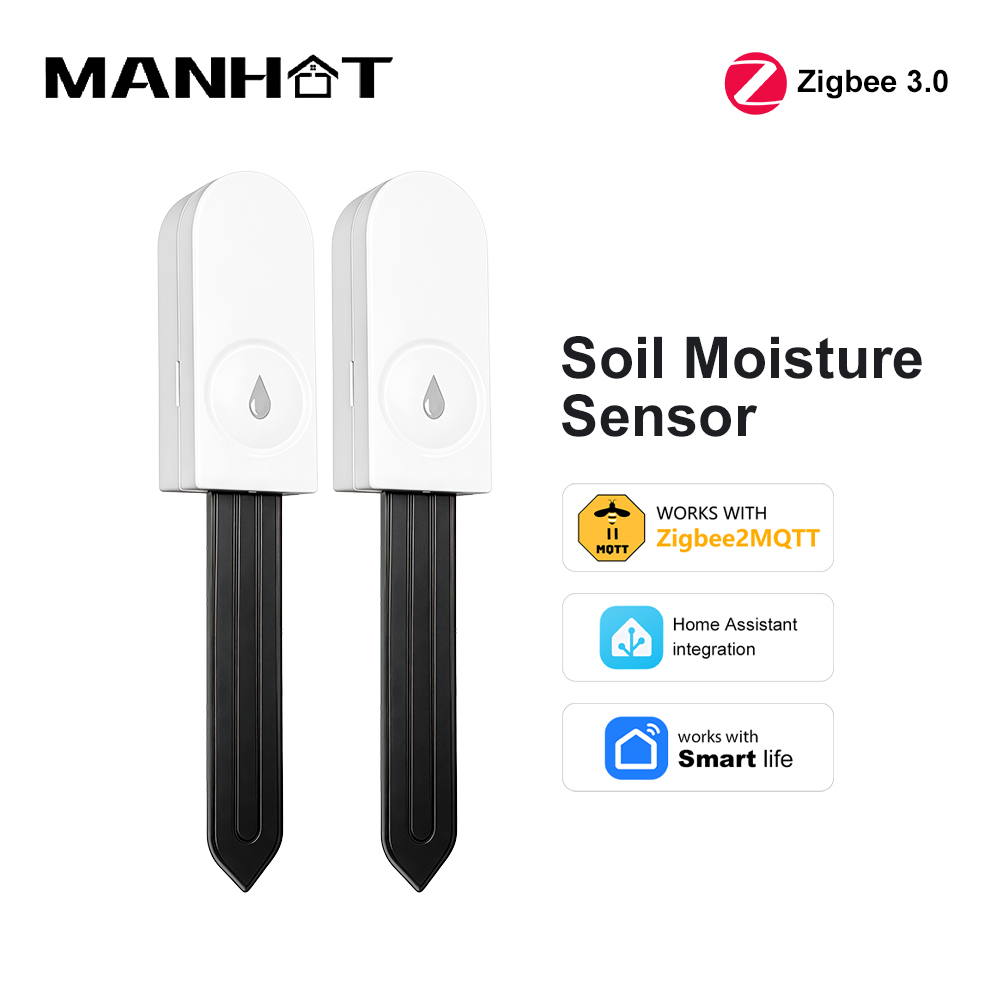 Smart Garden Moisture Sensor - Zigbee 3.0 토양 수분 센서 온도