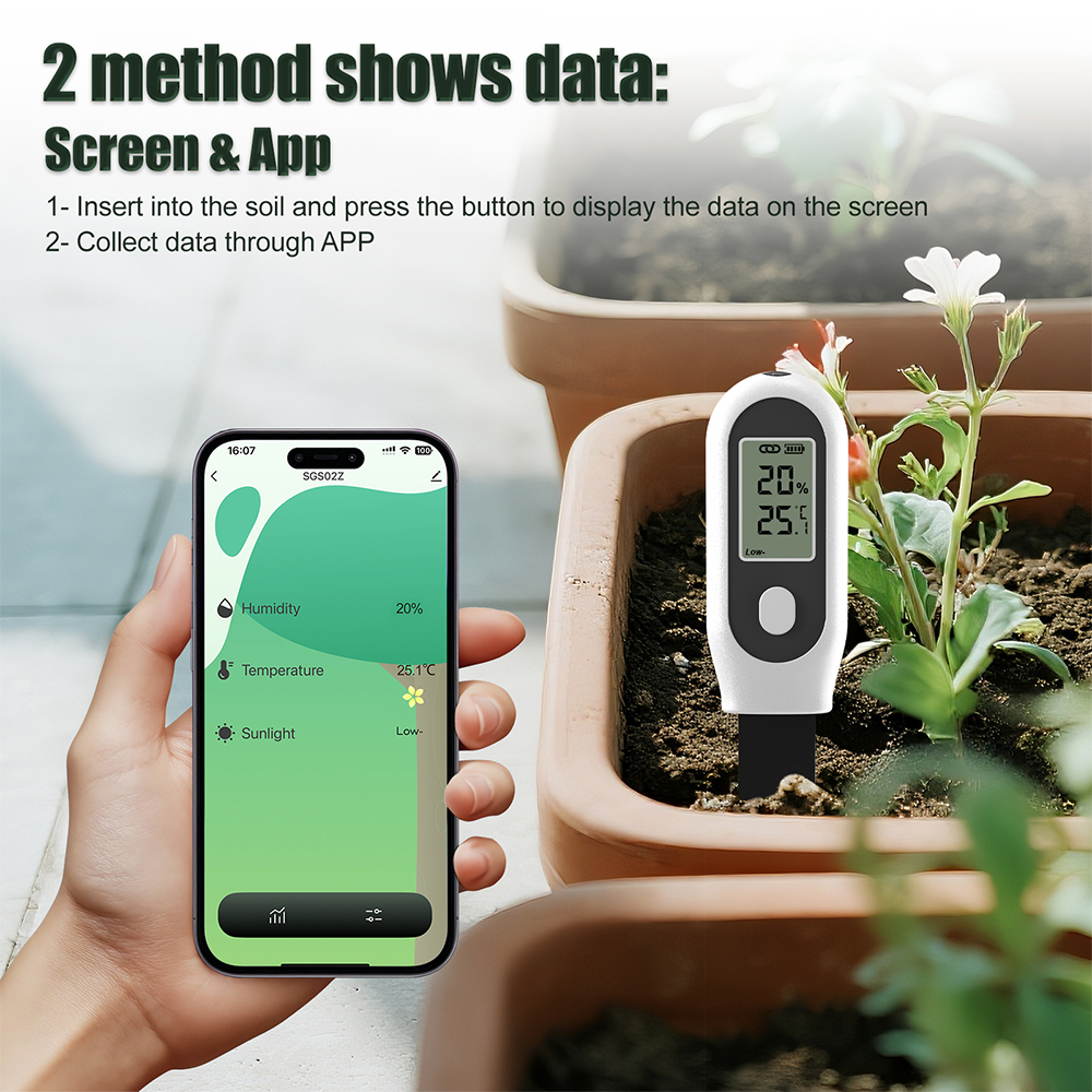 Smart Garden Moisture Sensor - 3 in 1 토양 테스터 지그비