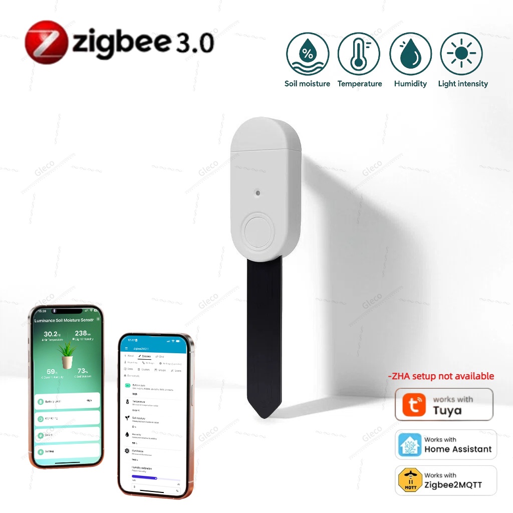 Smart Garden Moisture Sensor - 4in1 Zigbee 토양 수분 온도 습도
