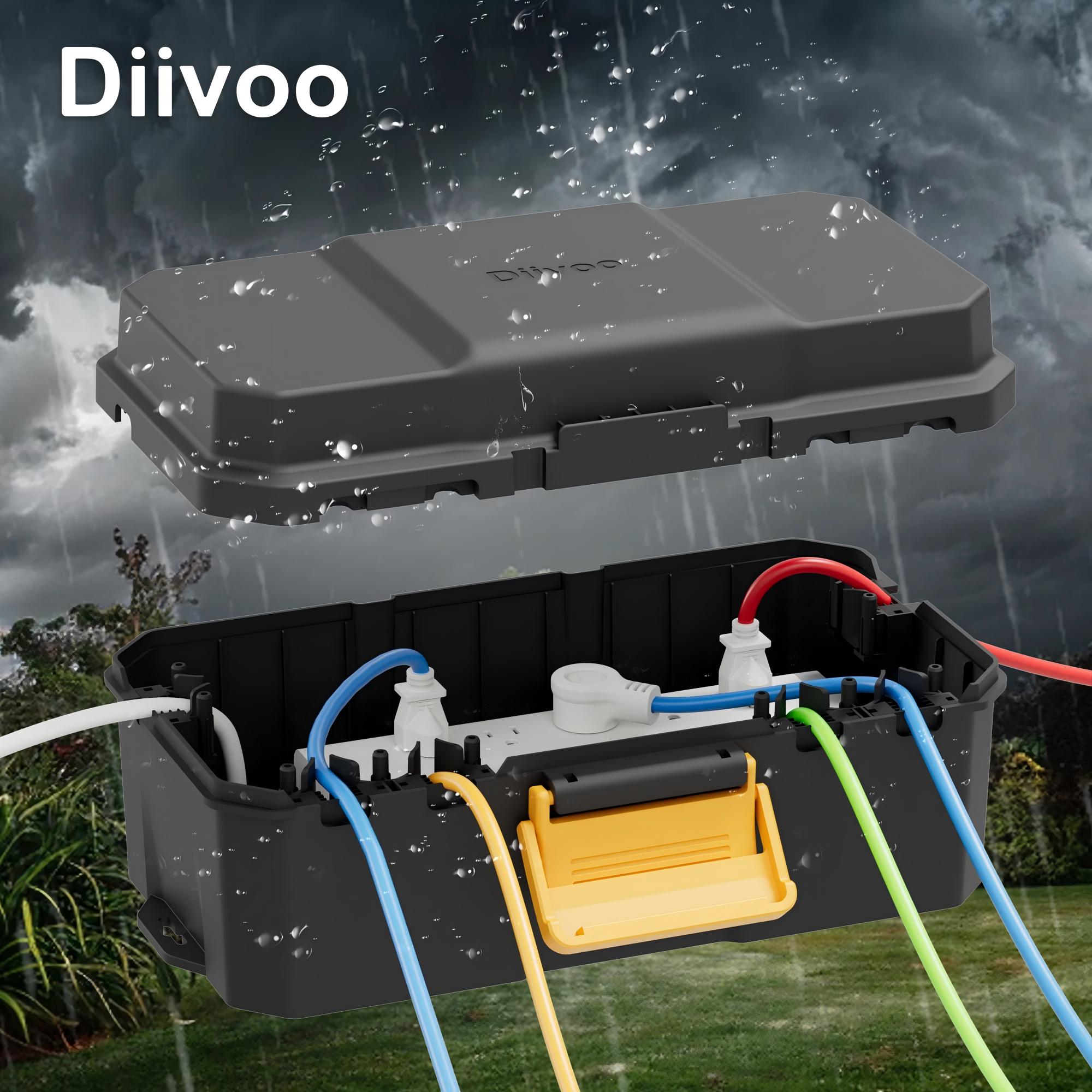 Smart Garden Hub - Diivoo 방수 전기 상자 외부 케이블