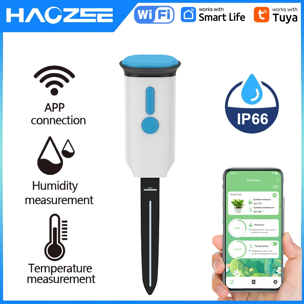 Haozee Tuya 스마트 WiFi 토양 수분 센서  - Smart Garden Moisture Sensor 리뷰 및 가격