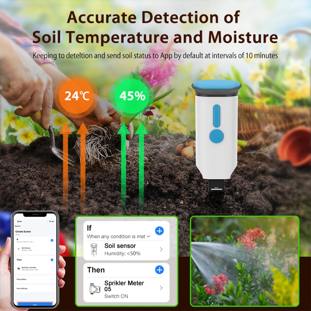 Haozee Tuya 스마트 WiFi 토양 수분 센서  - Smart Garden Moisture Sensor 리뷰 및 가격