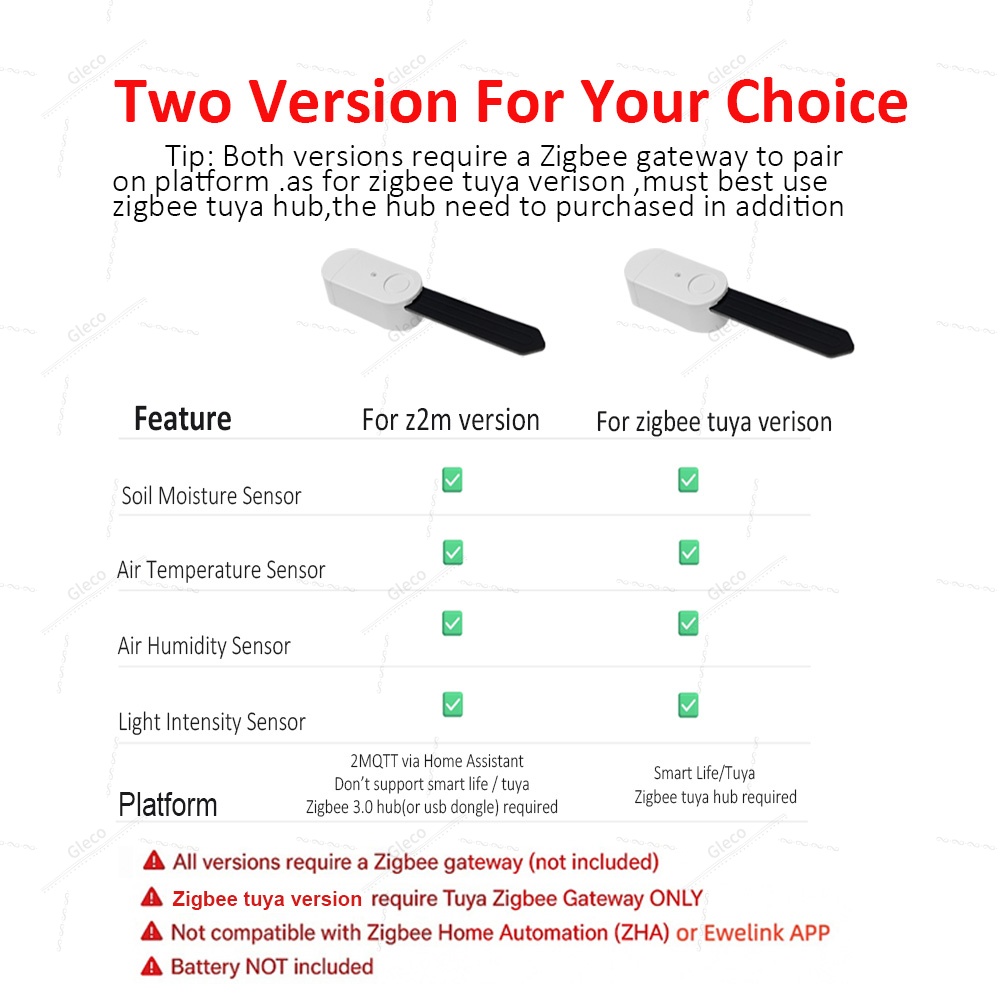 Zigbee 토양 테스터 자동 정원 관개용 비옥도 온도 - Smart Garden Moisture Sensor 리뷰 및 가격