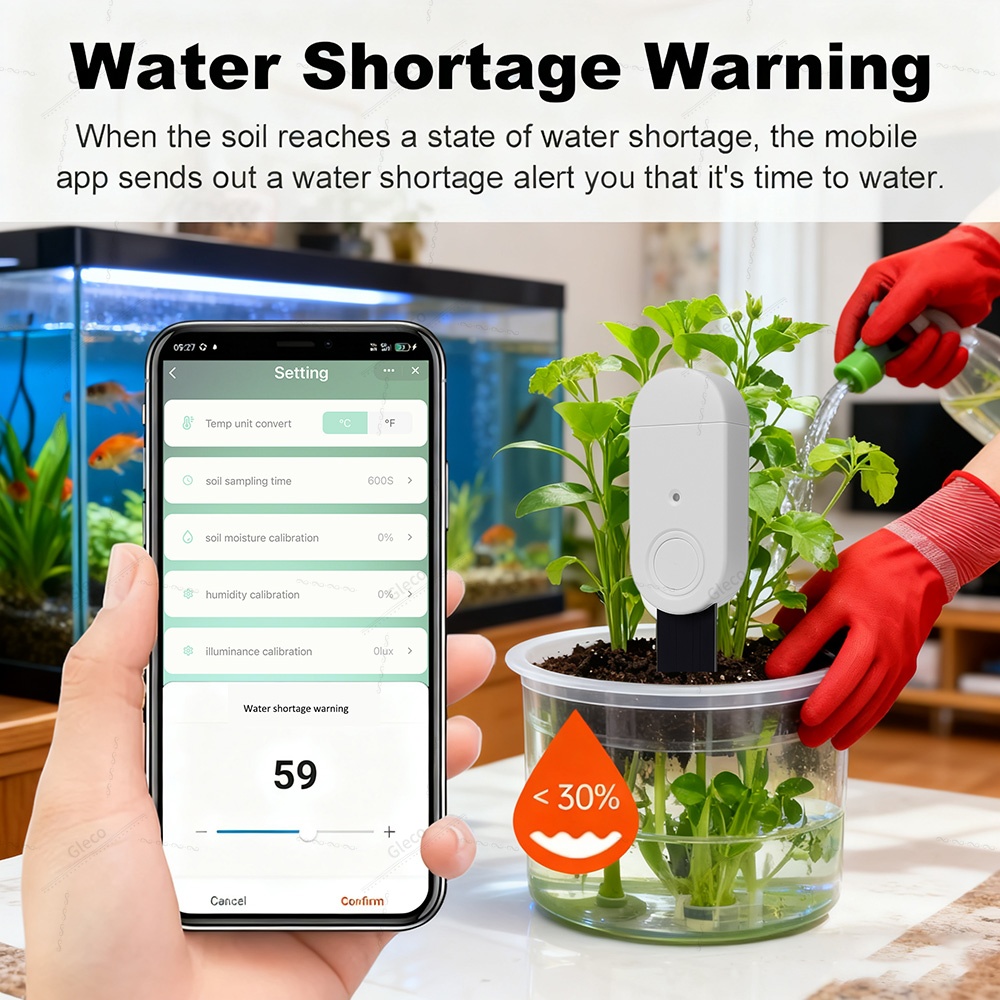 Zigbee 토양 테스터 자동 정원 관개용 비옥도 온도 - Smart Garden Moisture Sensor 리뷰 및 가격