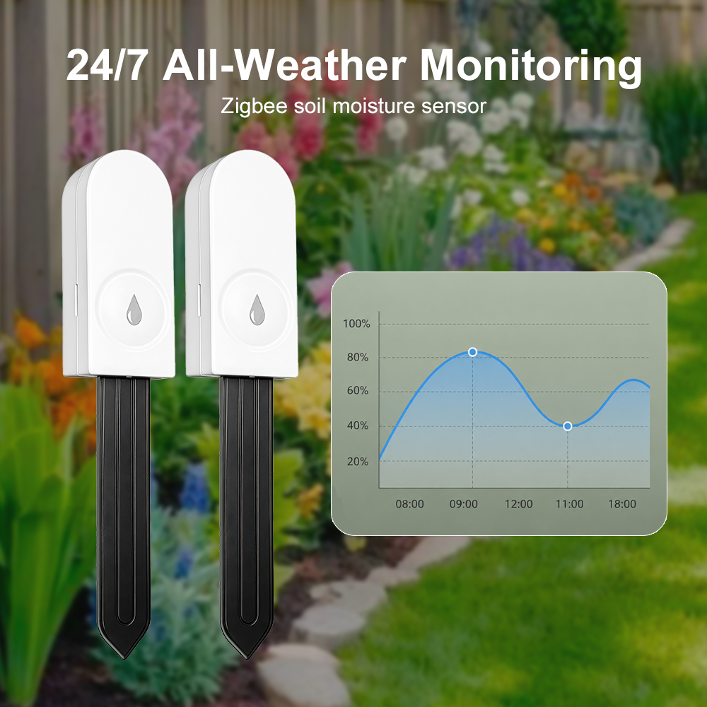 Zigbee 3.0 토양 수분 센서 온도 및 습도 온습 - Smart Garden Moisture Sensor 리뷰 및 가격