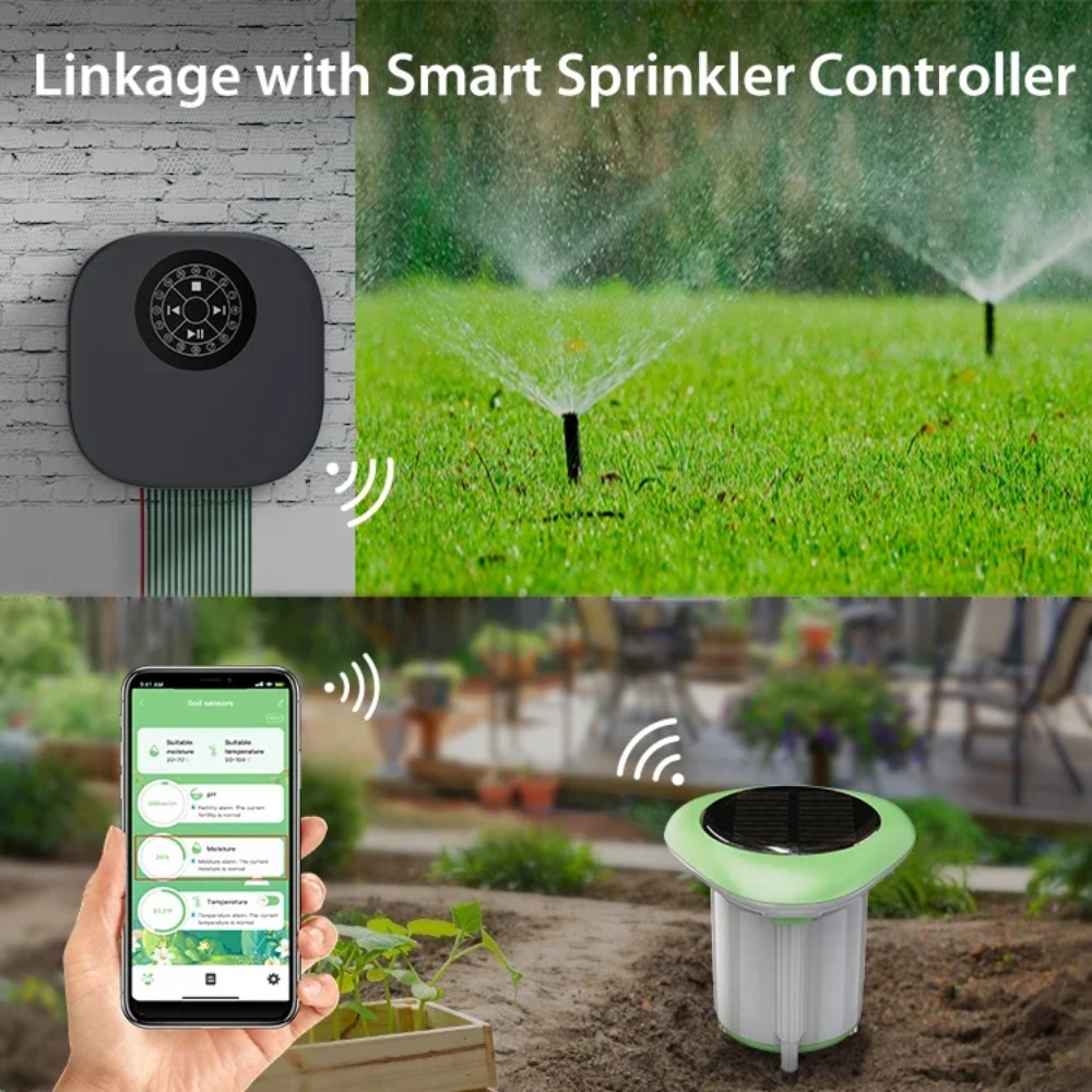 스마트 와이파이 태양광 토양 테스터 수분 온도 습도 센 - Smart Garden Moisture Sensor 리뷰 및 가격