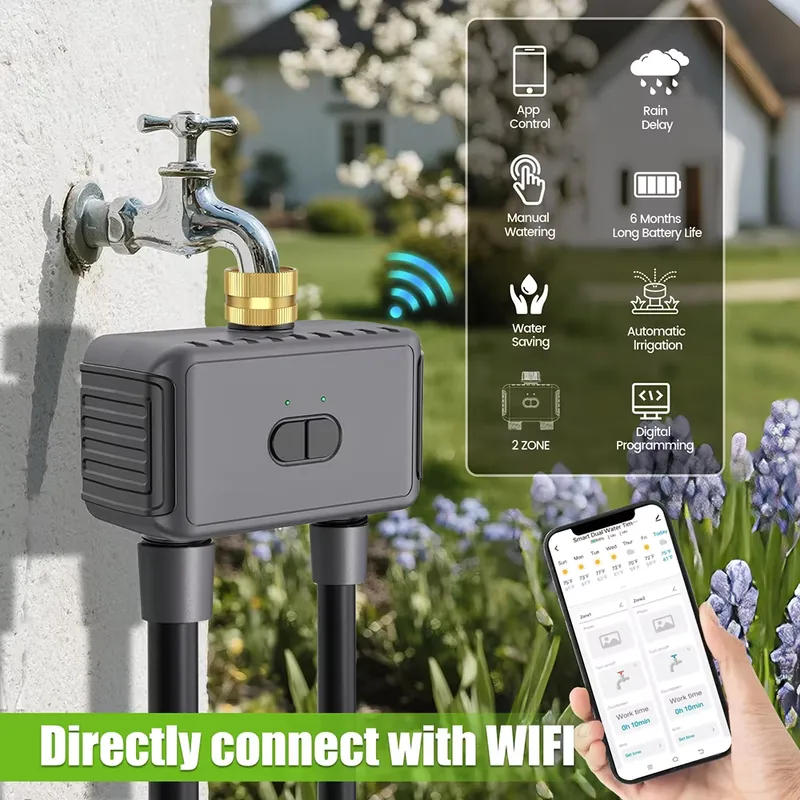 WAP01 WiFi 앱 제어 듀얼 호스 워터 타이머 스 - Gardena Smart Irrigation Control 리뷰 및 가격