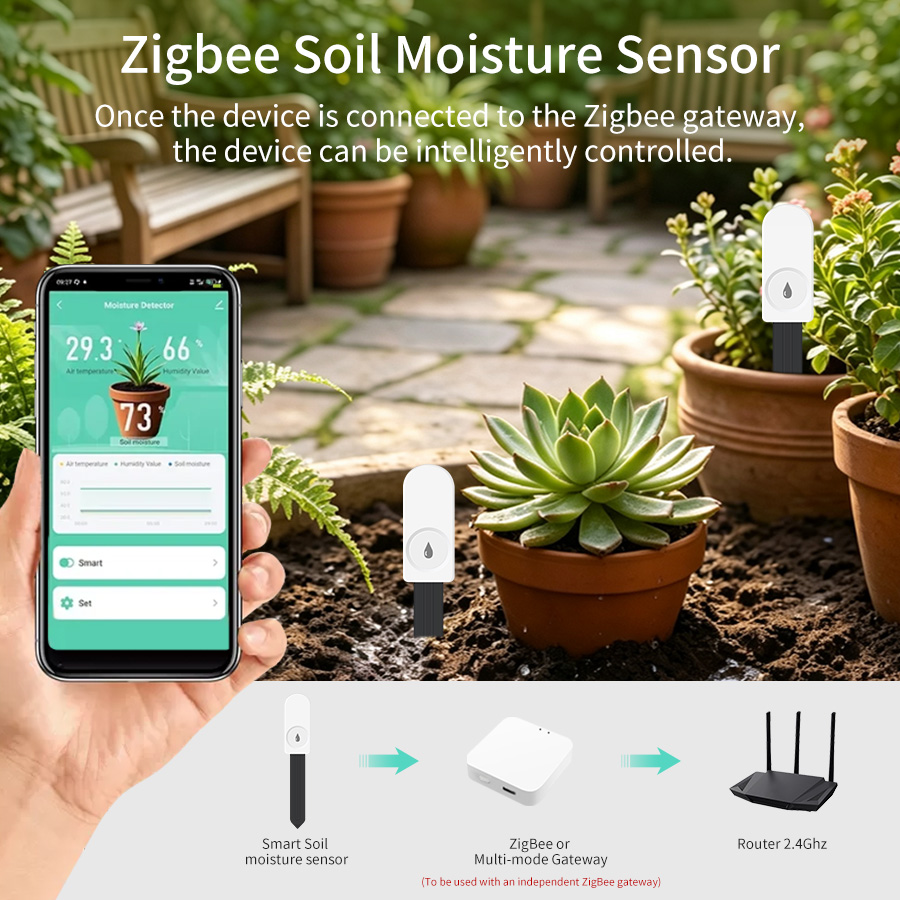 스마트 지그비 3.0 토양 테스터 식물 정원용 습도 온 - Smart Garden Moisture Sensor 리뷰 및 가격