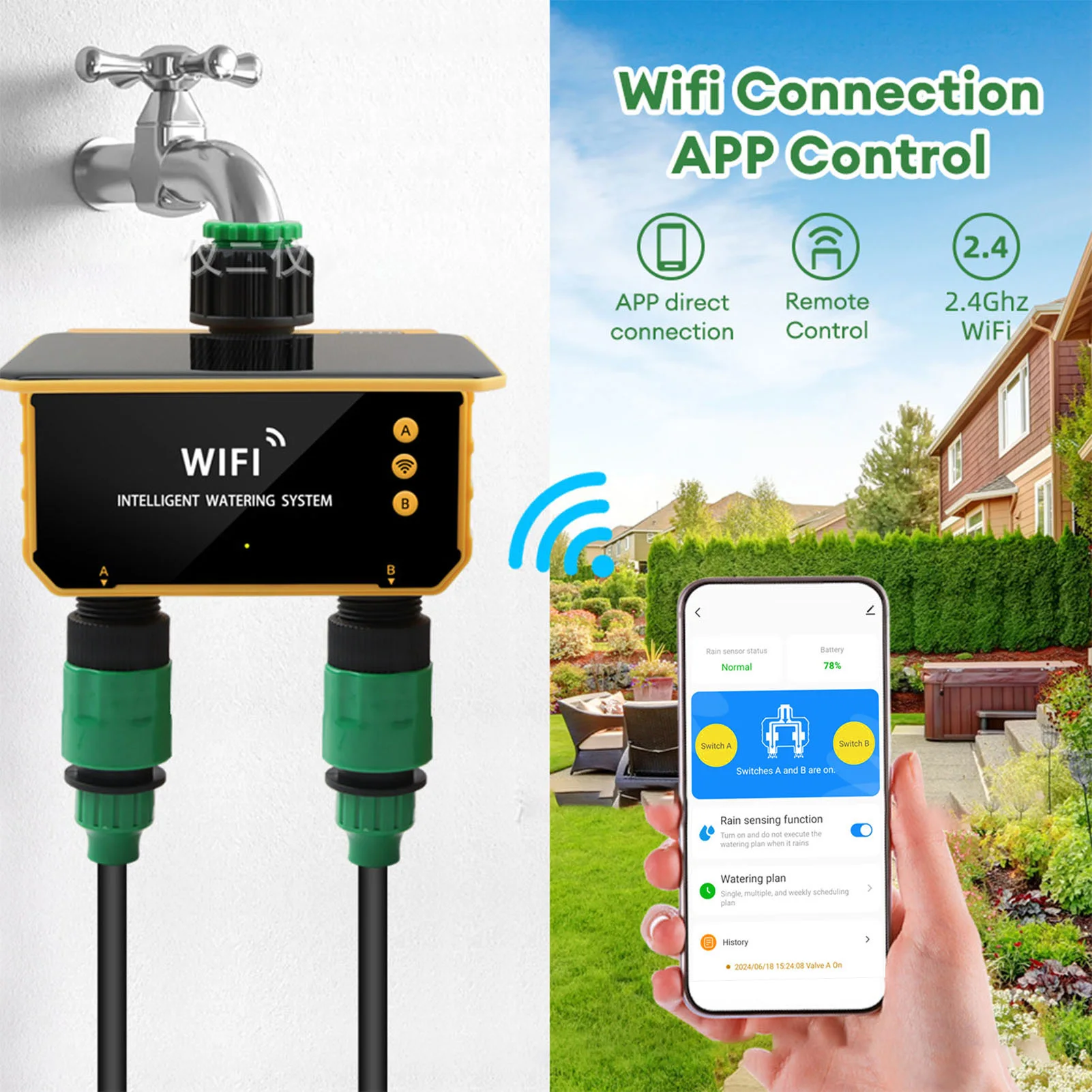 태양광 와이파이 스마트 관개 타이머, 레인 센싱 기능, - Gardena Smart Irrigation Control 리뷰 및 가격