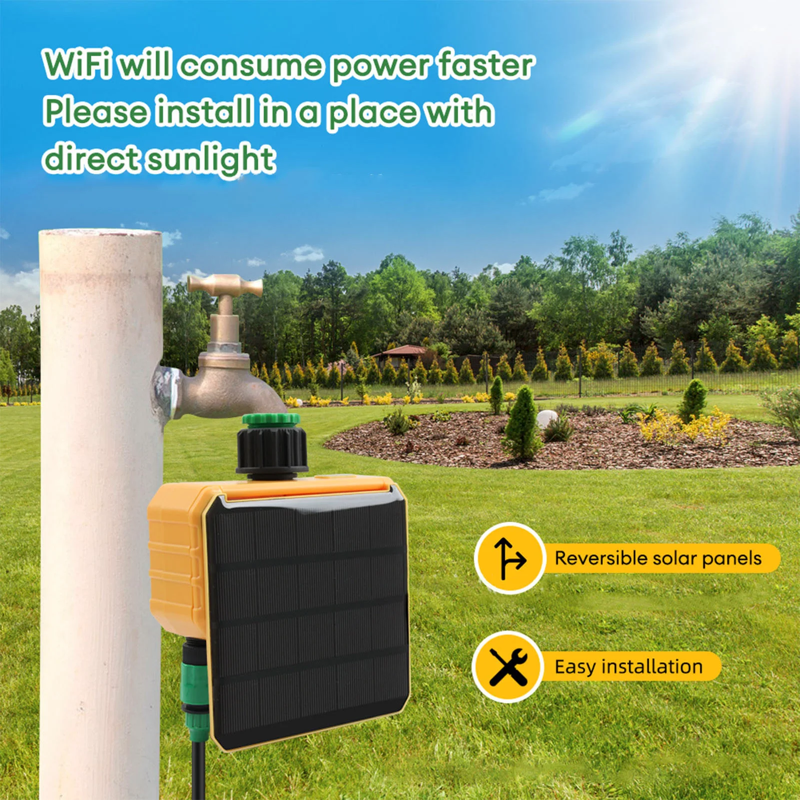 태양광 와이파이 스마트 관개 타이머, 레인 센싱 기능, - Gardena Smart Irrigation Control 리뷰 및 가격